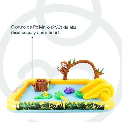 Piscina Centro de Juegos Selva Tobogán Aspersor Be Splash-3