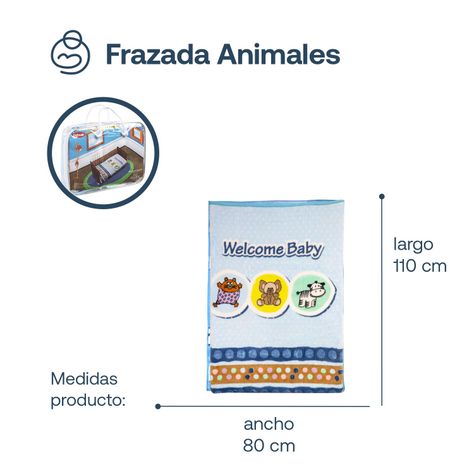 Frazada Animales Celeste Bebesit-6