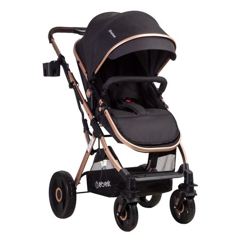 Coche Cuna Paseo Vox Gold Negro Bebesit-0