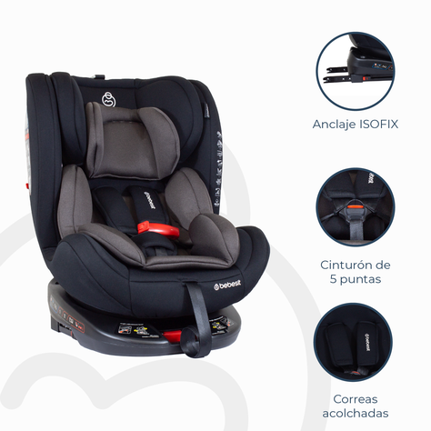 Silla de Auto Convertible OneFix Dark Brown-4
