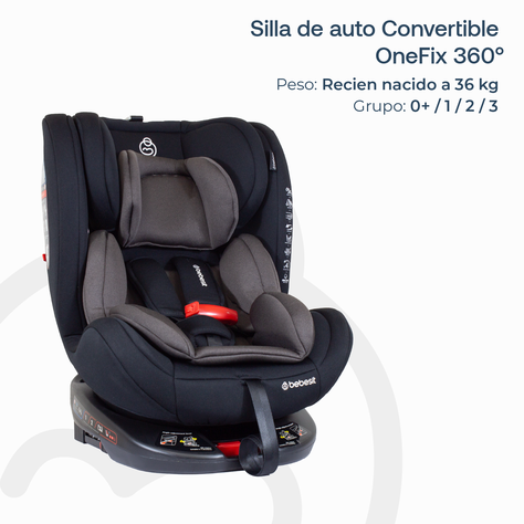 Silla de Auto Convertible OneFix Dark Brown-3
