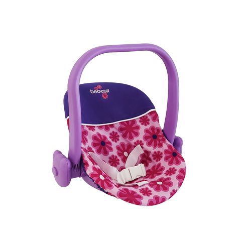 Coche Travel de Juguete para Muñeca Rosado + Cuna Bebesit-2