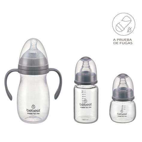 Set de Lactancia 6 en 1 Mamaderas y Accesorios Bebesit-1