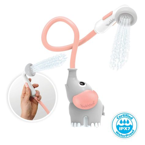 Elefante Ducha Interactivo Rosado Bebe Bañera Yookidoo-2