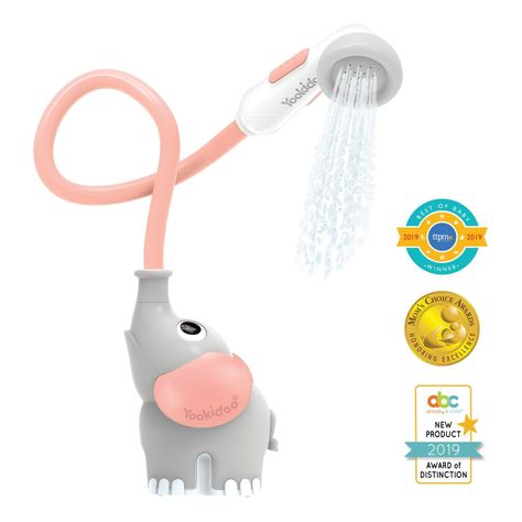 Elefante Ducha Interactivo Rosado Bebe Bañera Yookidoo-7