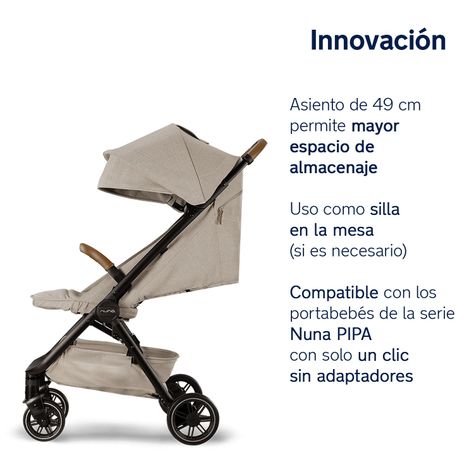 Coche de Paseo TRVL Beige Nuna-7