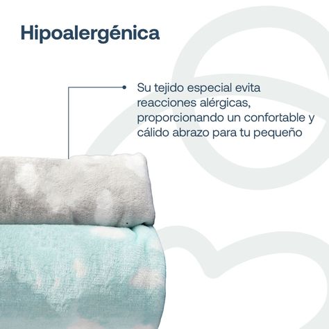 Pack 2 Mantas Bebe Hipoalergénica 110*150 cm Celeste Bebesit-2