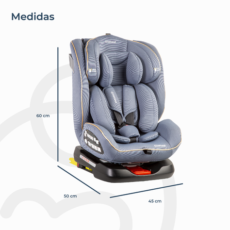 Silla de Auto Convertible Supra 360° Azul Claro Bebesit-9