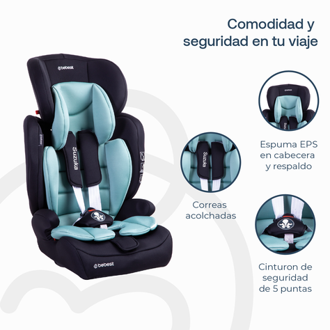 Silla de Auto Butaca Suzuka Verde Bebesit-3