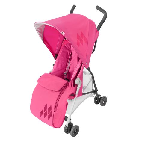 Coche Paragua MacLaren Mark II Carmine Rose-1