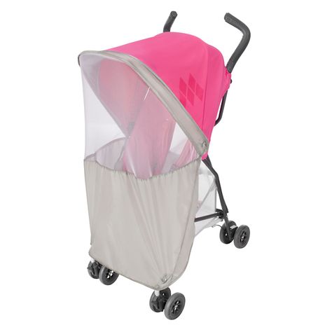 Coche Paragua MacLaren Mark II Carmine Rose-2