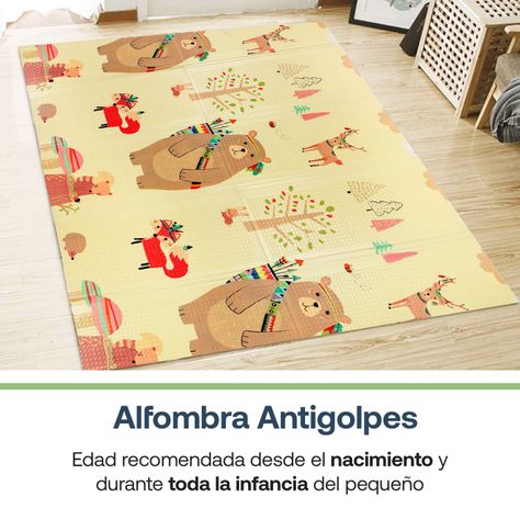 Alfombra Antigolpes Plegable 180X120 Oso y Oceano Bebesit-2