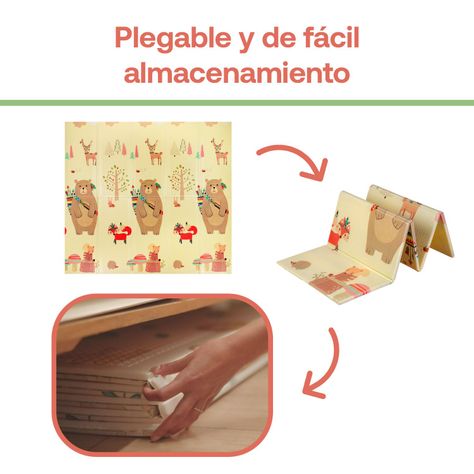 Alfombra Antigolpes Plegable 180X120 Oso y Oceano Bebesit-4