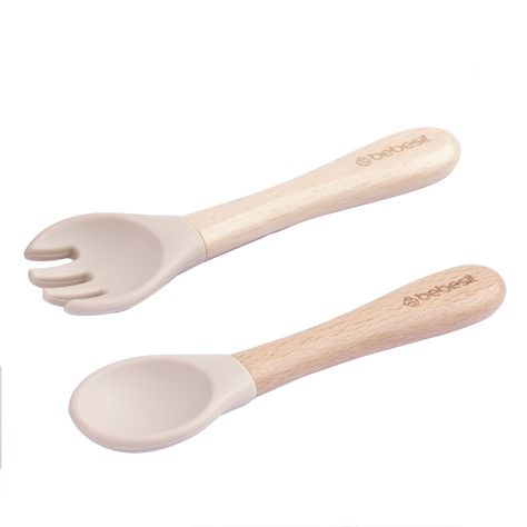 Set Alimentacion Elefante Silicona Beige-3