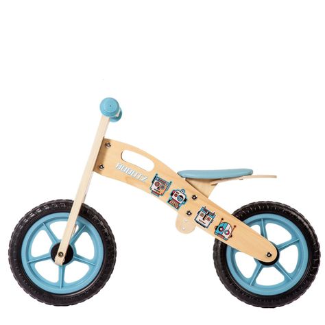 Bicicleta De Equilibrio Aprendizaje Madera Robot Celeste Bebesit-1