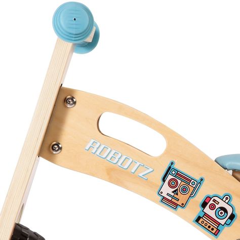 Bicicleta De Equilibrio Aprendizaje Madera Robot Celeste Bebesit-3