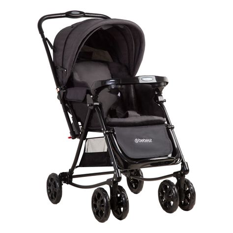 Coche Cuna Balancin SX Negro Melange Bebesit-0
