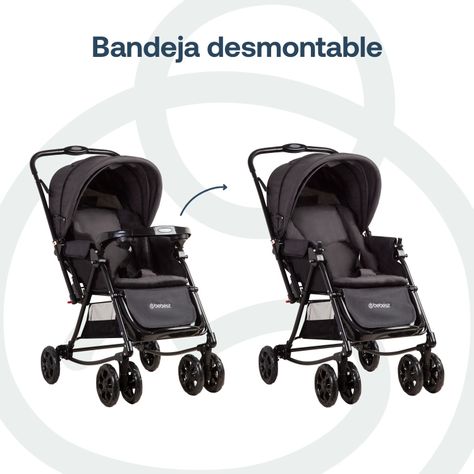 Coche Cuna Balancin SX Negro Melange Bebesit-5
