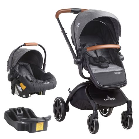 Coche Travel System Deluxe 360° SX Gris-0