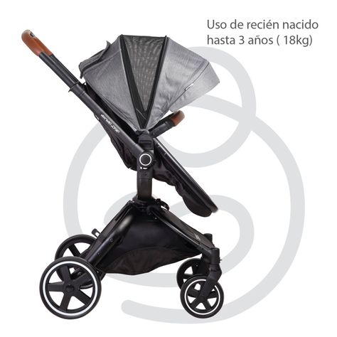 Coche Travel System Deluxe 360° SX Gris-5