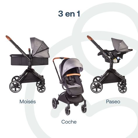 Coche Travel System Deluxe 360° SX Gris-7