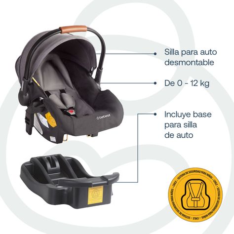 Coche Travel System Deluxe 360° SX Gris-8