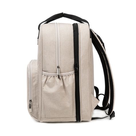Mochila Maternal 3 En 1 Pañalera Cuna Y Mudador Portátil Beige Bebesit-8