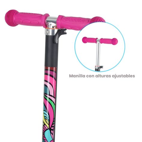 Scooter Infantil Maxi Rosado Bebesit-1