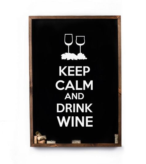 Cuadro para coleccionar corchos- Keep Calm and Drink Wine-0