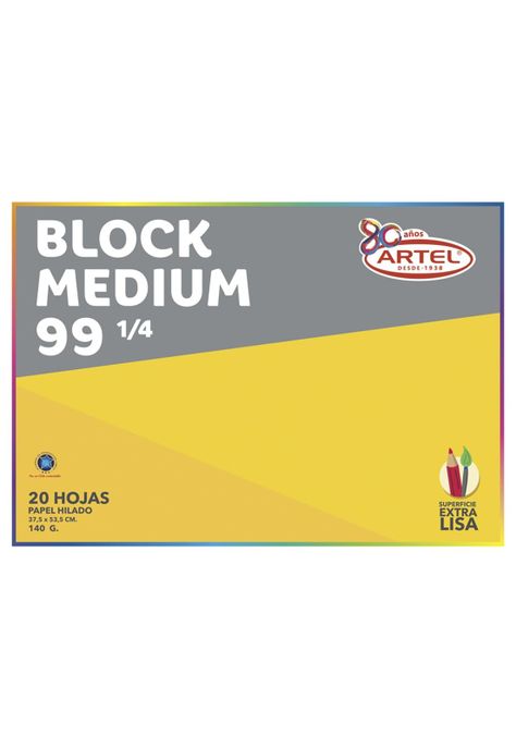 Block Medium 99 1/4 20 Hojas Artel-0