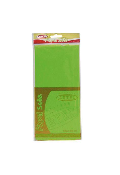 10 Pliegos Papel Seda Verde Artel-0