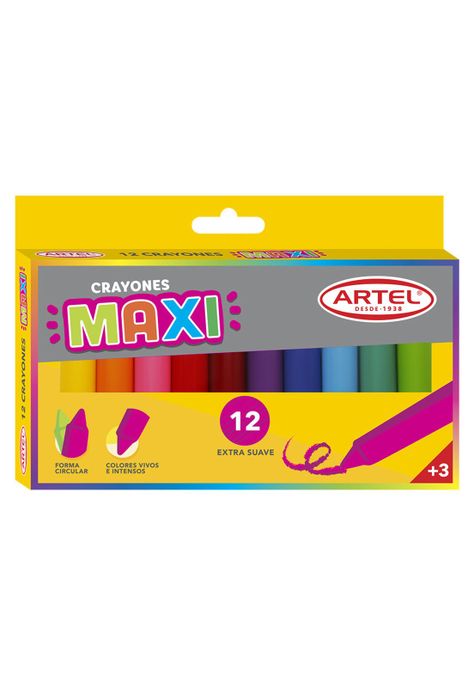 Crayones Maxi 12 Colores Artel-0