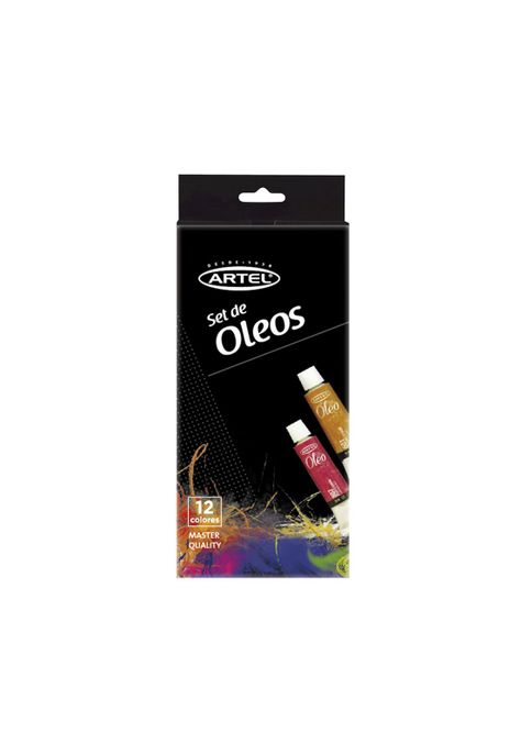 Set 12 Pintura al Óleo 12ML Artel-0