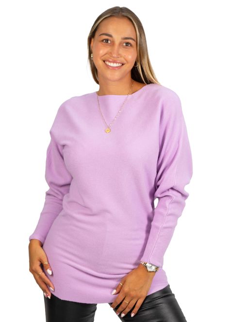 Sweater manga murciélago largo colores mujer-0