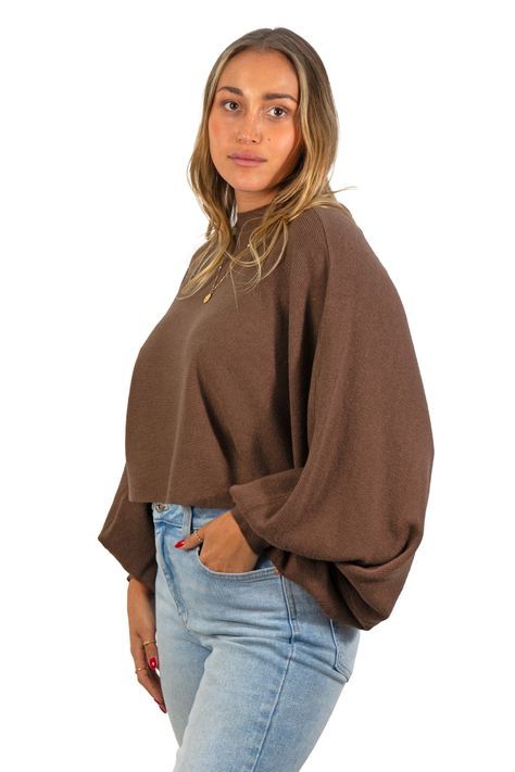 Sweater Pullover Mujer Manga globo colores-2