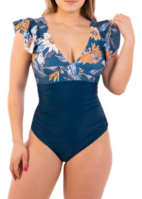 Traje De Baño Flare Azul-5