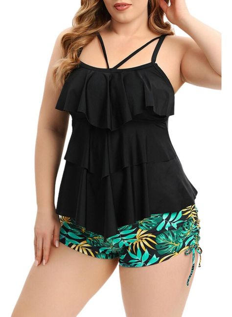 Tankini Mujer Short Diseño Mily Colores-1