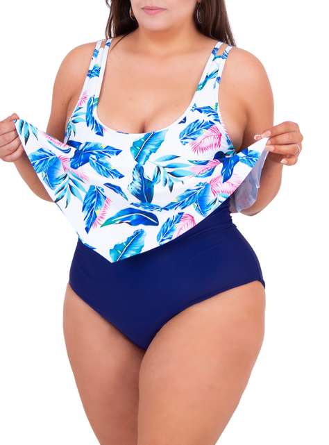 Traje de baño entero mujer Valhalla Navy-1
