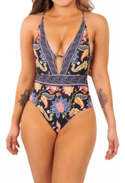 Traje De Baño Entero Black Fire-0