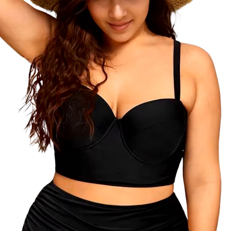 Top de bikini copa Candance ideal busto grande-0