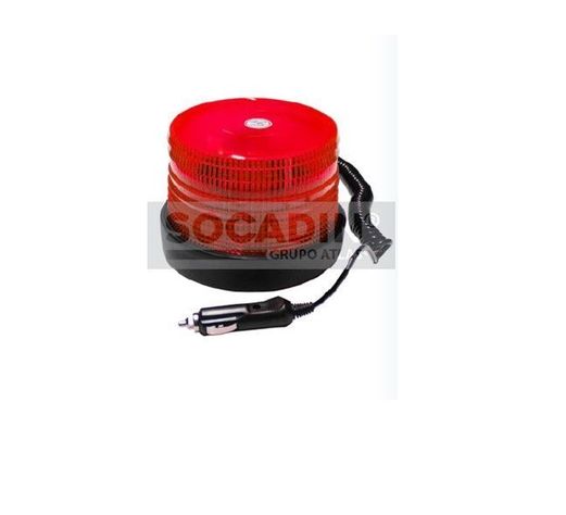Baliza 60 LED ROJA Imantada 12-48V -0