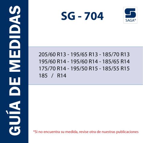 Cadenas de fácil montaje para la nieve SG704-1