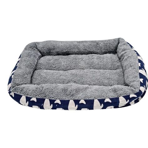 Cama Mascota Perro Gato Rectangular 60 X 40 Cms Ballenas-1