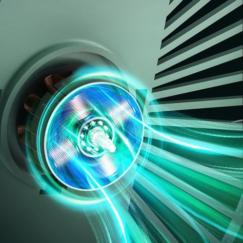 Ventilador De Mesa Con Iluminación Usb Verde-1