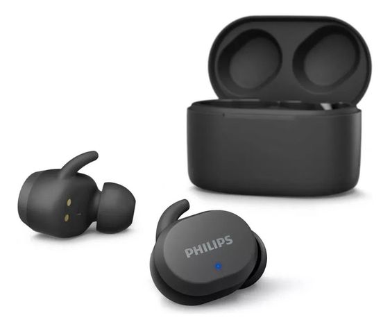 Audífono Bluetooth Philips Tat3216 Color Negro Luz Blanco-1