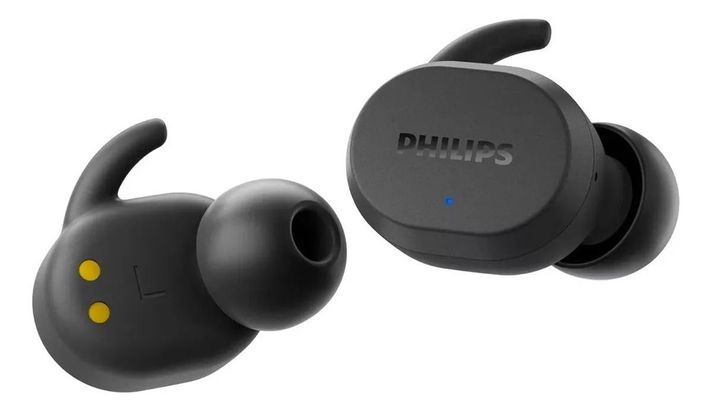 Audífono Bluetooth Philips Tat3216 Color Negro Luz Blanco-4