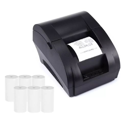 Impresora Boletas Sii Usb Rollo 58mm T Tickets + 6 Rollos-0