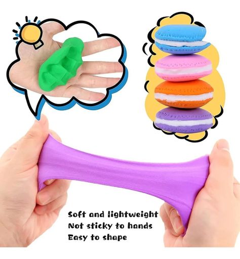 12 Masitas Moldeable 10grs Goma Eva Slime + Estecas-7