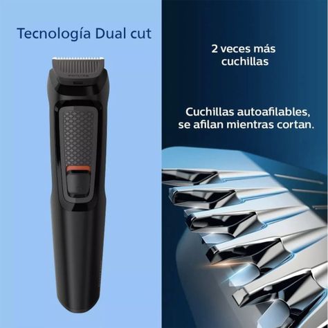 Multigroom Philips Mg3711/15 Serie 3000 Barba Nariz Oidos-5