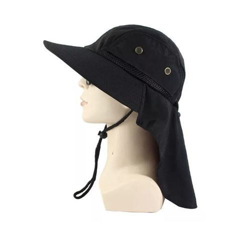 Sombrero De Verano Camping Pesca Boonie Negro-0
